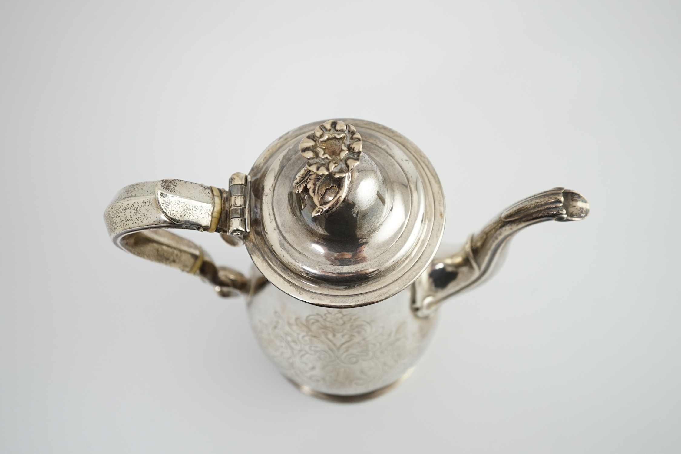 A George III silver coffee pot, by Daniel Smith & Robert Sharp